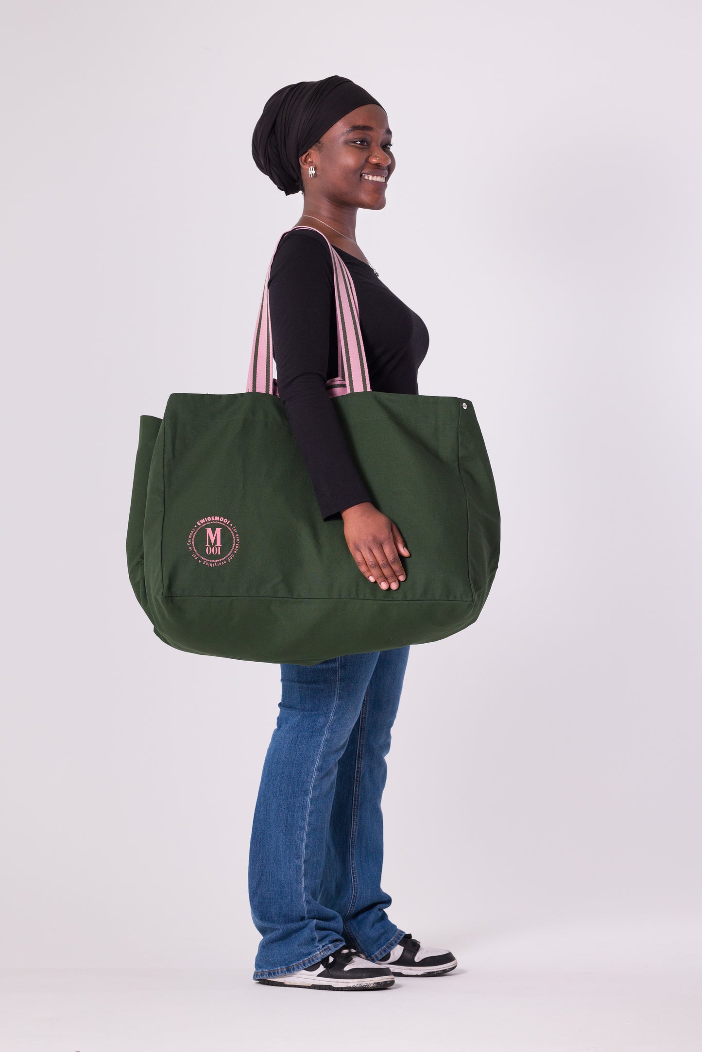 Extra Large Canvas Bag Charly - off white