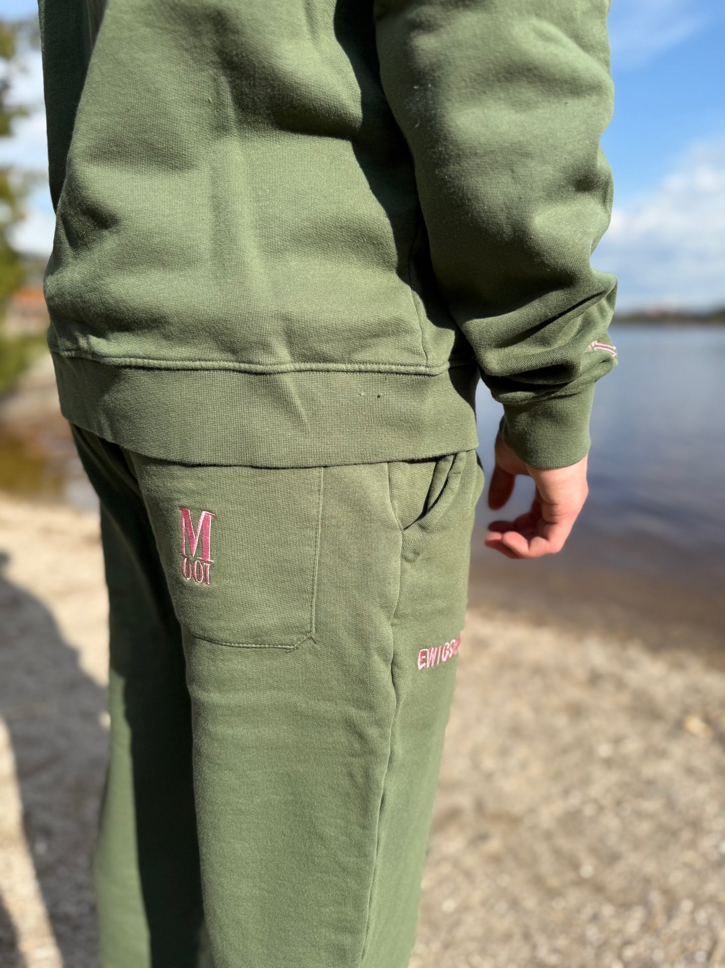 Jogger Kim - green/ rose