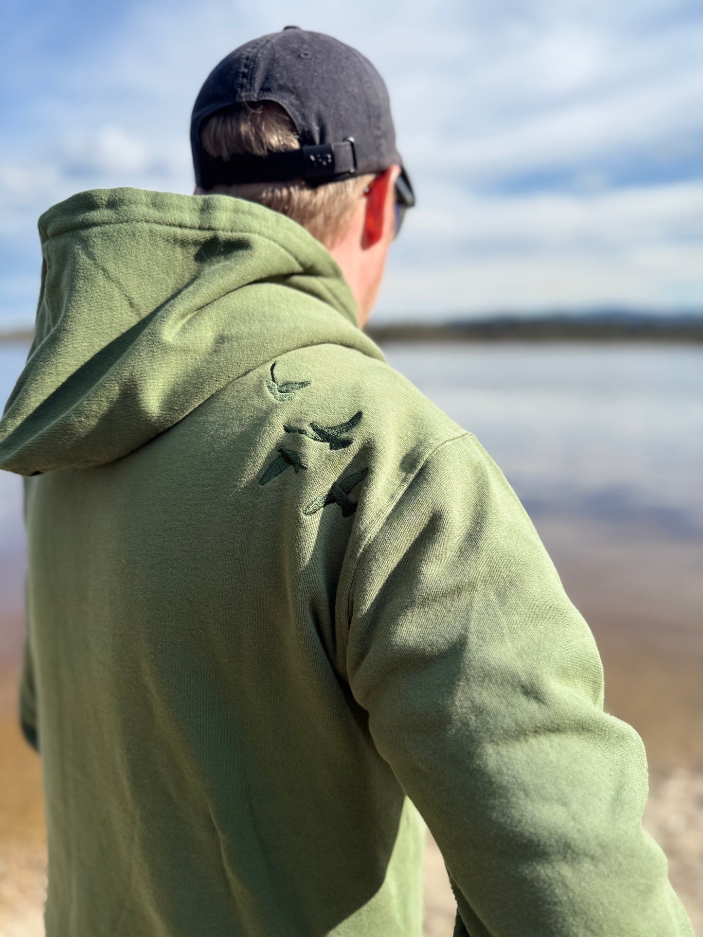 Hoodie Toni - green/green