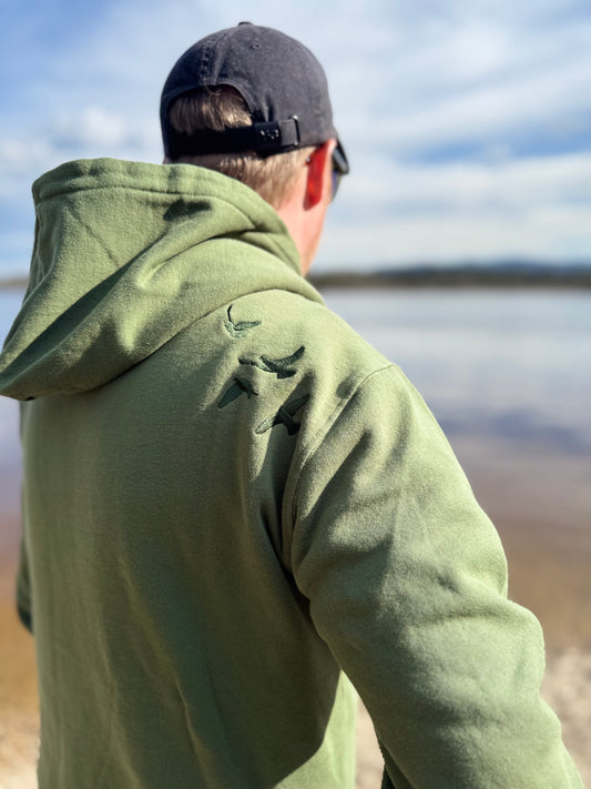 Hoodie Toni - green/green